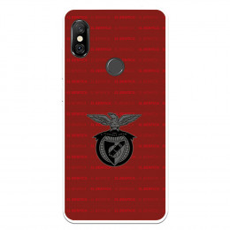 Funda para Xiaomi Redmi Note 6 del Escudo Fondo Granate  - Licencia Oficial Benfica