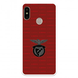 Funda para Xiaomi Mi A2 Lite del Escudo Fondo Granate  - Licencia Oficial Benfica