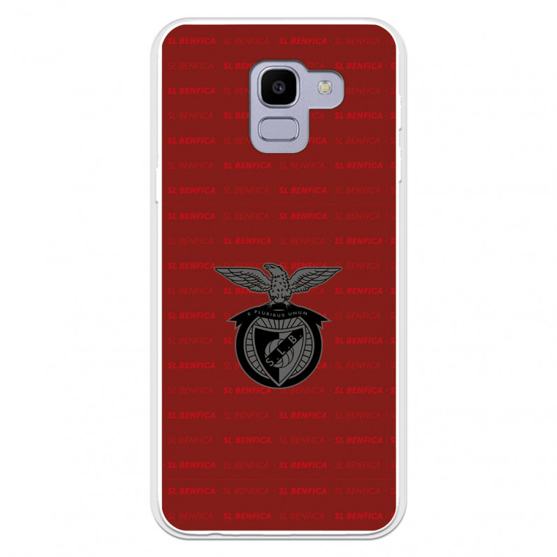 Funda para Samsung Galaxy J6 2018 del Escudo Fondo Granate  - Licencia Oficial Benfica