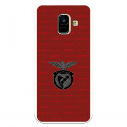 Funda para Samsung Galaxy A6 2018 del Escudo Fondo Granate  - Licencia Oficial Benfica