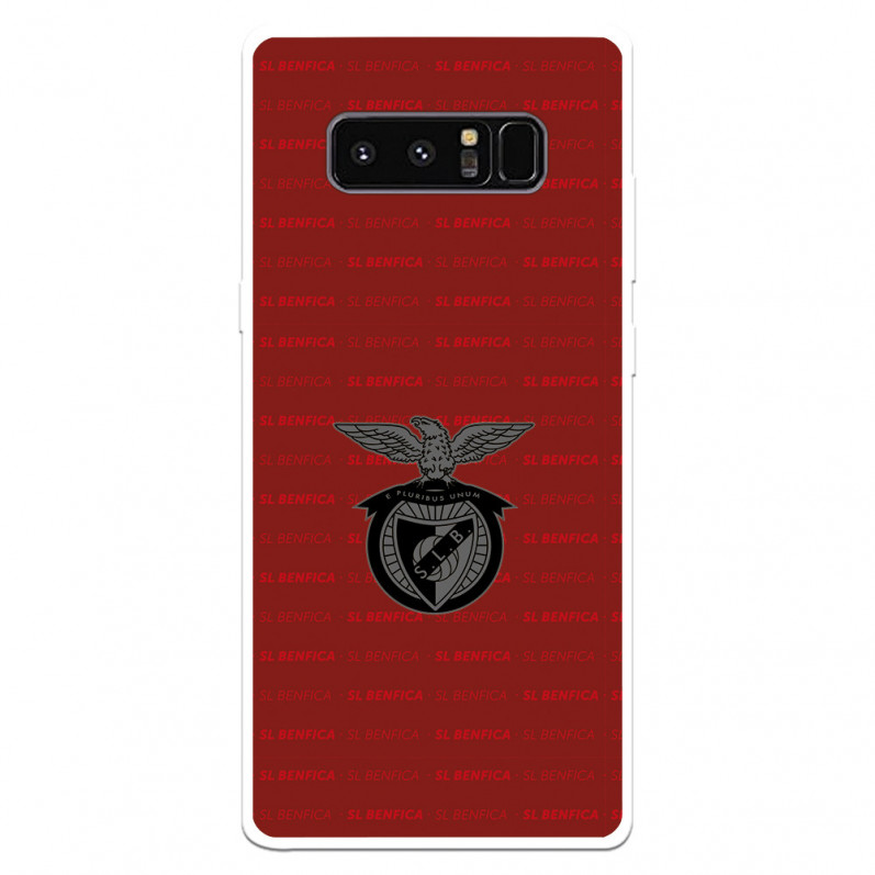 Funda para Samsung Galaxy Note8 del Escudo Fondo Granate  - Licencia Oficial Benfica