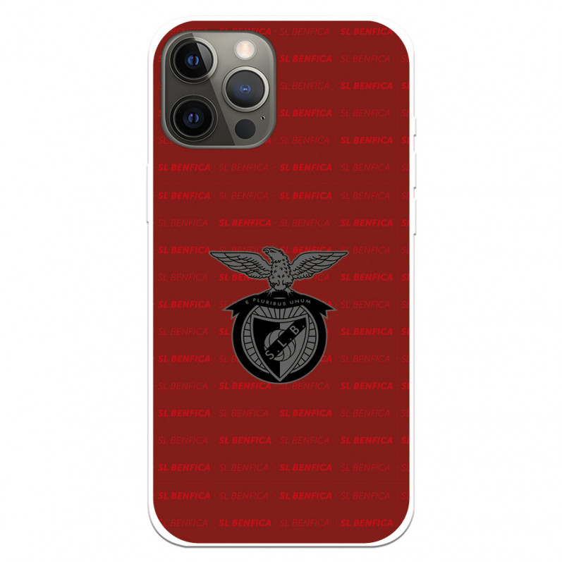 Funda para iPhone 12 Pro Max del Escudo Fondo Granate  - Licencia Oficial Benfica