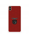 Funda para iPhone XS Max del Escudo Fondo Granate  - Licencia Oficial Benfica