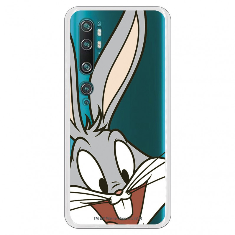 Pouzdro pro Xiaomi Mi Note 10 Pro Oficiální Warner Bros Bugs Bunny Transparent Silhouette - Looney Tunes