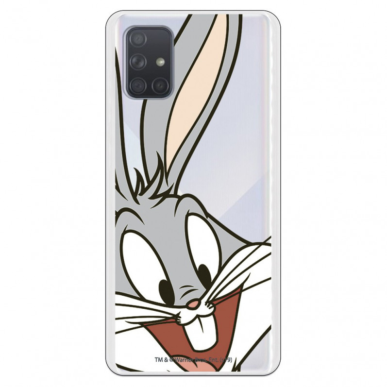 Pouzdro pro Samsung Galaxy A71 Official Warner Bros Bugs Bunny Transparent Silhouette - Looney Tunes