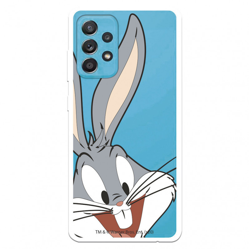 Případ pro Samsung Galaxy A52S 5G Oficiální průhledná silueta králíka Bugs Bunny od Warner Bros - Looney Tunes