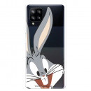 Případ pro Samsung Galaxy A42 5G Oficiální průhledná silueta králíka Bugs Bunny od Warner Bros - Looney Tunes