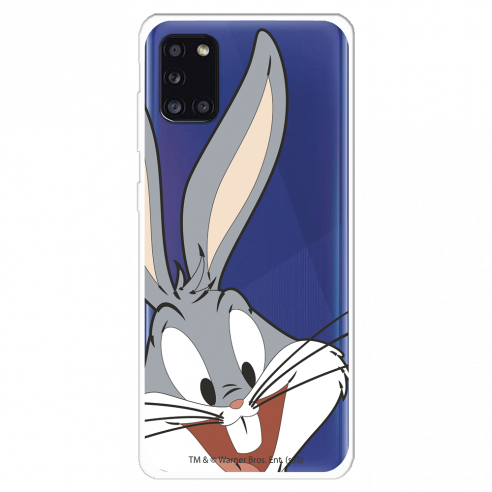 Případ pro Samsung Galaxy A31 Oficiální průhledná silueta králíka Bugs Bunny od Warner Bros - Looney Tunes