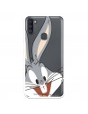 Případ pro Samsung Galaxy A11 Oficiální průhledná silueta králíka Bugs Bunny od Warner Bros - Looney Tunes