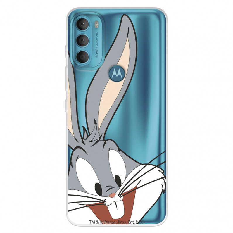 Motorola Moto Pouzdro pro G71 5G Official Warner Bros Bugs Bunny Silhouette Transparent - Looney Tunes