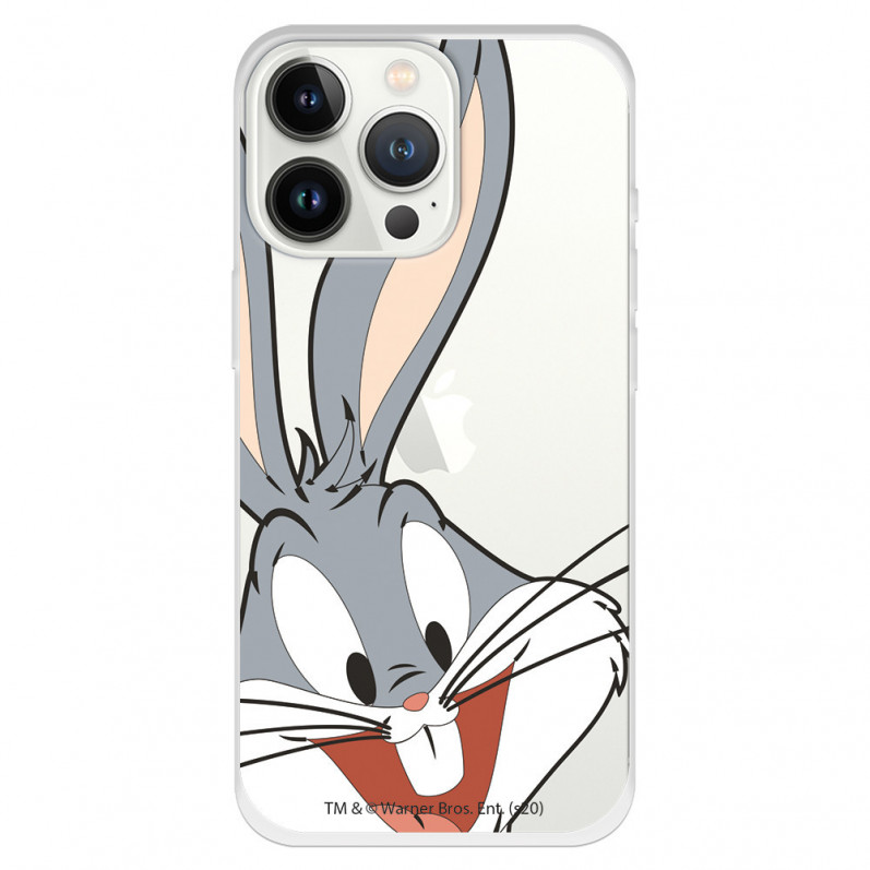 Případ pro iPhone 13 Pro Oficiální průhledná silueta králíka Bugs Bunny od Warner Bros - Looney Tunes