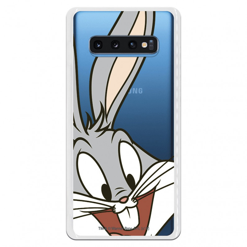 Oficiální průhledné pouzdro Warner Bros Bugs Bunny pro Samsung Galaxy S10 Plus - Looney Tunes