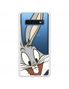 Oficiální průhledné pouzdro Warner Bros Bugs Bunny pro Samsung Galaxy S10 Plus - Looney Tunes