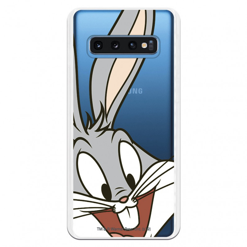 Oficiální průhledné pouzdro Warner Bros Bugs Bunny pro Samsung Galaxy S10 - Looney Tunes