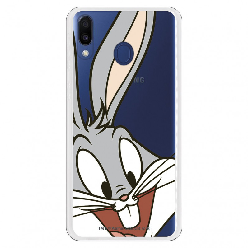 Oficiální průhledné pouzdro Warner Bros Bugs Bunny pro Samsung Galaxy M20 - Looney Tunes