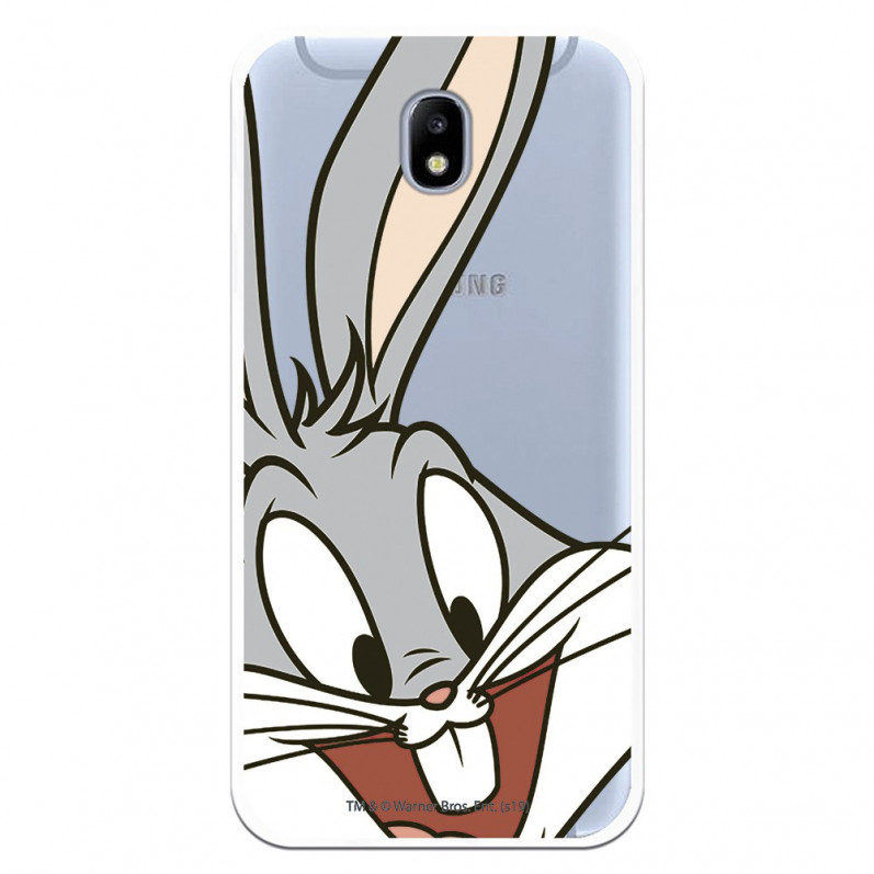 Oficiální průhledné pouzdro Warner Bros Bugs Bunny pro Samsung Galaxy J7 2017 European - Looney Tunes