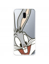 Oficiální průhledné pouzdro Warner Bros Bugs Bunny pro Samsung Galaxy J6 Plus - Looney Tunes