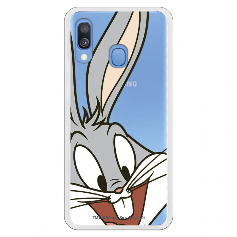 Oficiální průhledné pouzdro Warner Bros Bugs Bunny pro Samsung Galaxy A20e - Looney Tunes