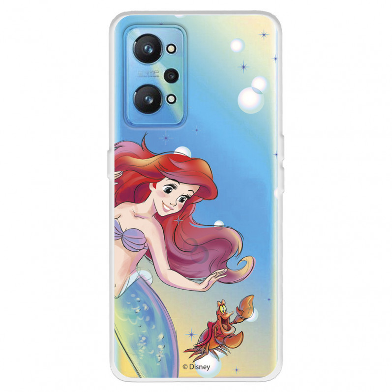 Realme Pouzdro pro GT Neo 2 Official Disney Ariel a Sebastian Bubbles - Malá mořská víla