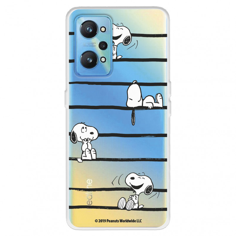 Realme Pouzdro pro GT Neo 2 Official Peanuts Snoopy Stripes - Snoopy