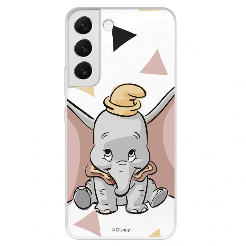 Případ pro Samsung Galaxy S22 Plus Oficiální Disney Dumbo Silhouette Průhledná silueta - Dumbo