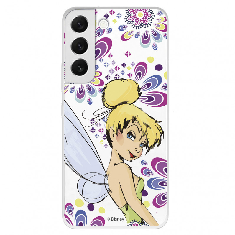 Kryt pro Samsung Galaxy S22 Plus Oficiální květiny Zvonilky Disney - Peter Pan