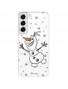 Případ pro Samsung Galaxy S22 Plus Oficiální průhledný Disney Olaf - Frozen