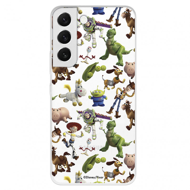 Případ pro Samsung Galaxy S22 Plus Oficiální siluety panenek Disney Toy Story - Příběh hraček