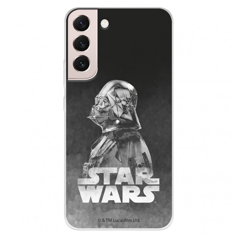 Případ pro Samsung Galaxy S22 Oficiální černé pozadí Darth Vadera ze Star Wars - Star Wars