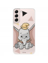 Případ pro Samsung Galaxy S22 Oficiální Disney Dumbo Silhouette Průhledná silueta - Dumbo