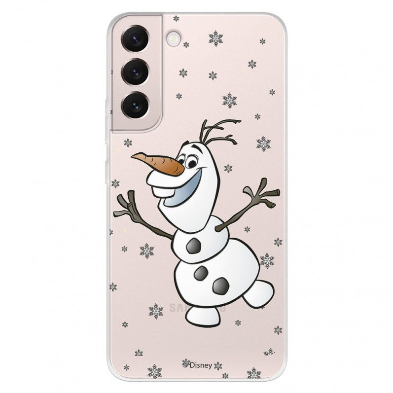 Případ pro Samsung Galaxy S22 Oficiální průhledný Disney Olaf - Frozen