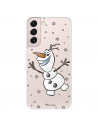 Případ pro Samsung Galaxy S22 Oficiální průhledný Disney Olaf - Frozen