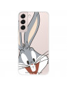 Případ pro Samsung Galaxy S22 Oficiální průhledná silueta králíka Bugs Bunny od Warner Bros - Looney Tunes