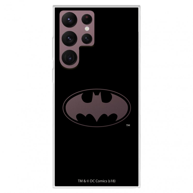 Případ pro Samsung Galaxy S22 Ultra Oficiální logo DC Comics Batman průhledné - DC Comics