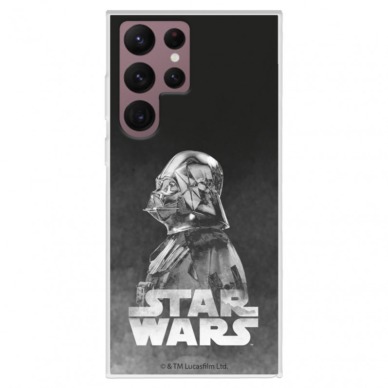 Případ pro Samsung Galaxy S22 Ultra Oficiální černé pozadí Darth Vadera ze Star Wars - Star Wars