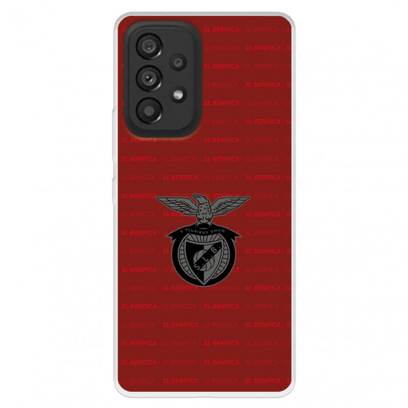 Funda para Samsung Galaxy A53 del Escudo Fondo Granate  - Licencia Oficial Benfica