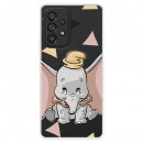 Funda para Samsung Galaxy A53 Oficial de Disney Dumbo Silueta Transparente - Dumbo