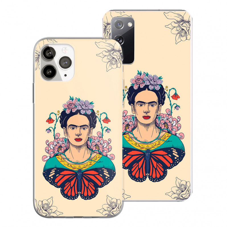 Oficiální obálka Frida Kahlo - Frida s motýlem Ilustrace