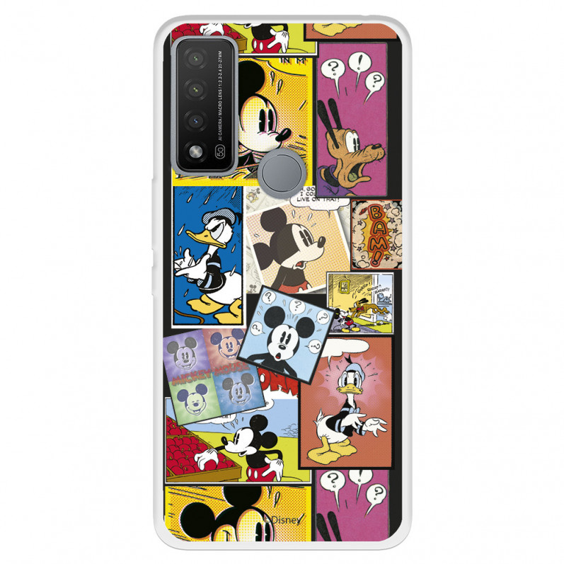 Funda para TCL 20R 5G Oficial de Disney Mickey Comic - Clásicos Disney