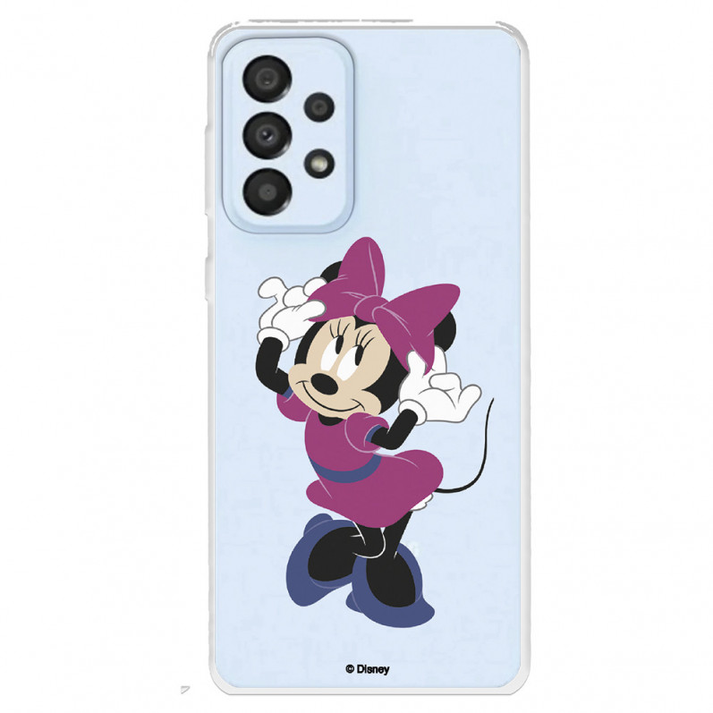 Funda para Samsung Galaxy A33 5G Oficial de Disney Minnie Rosa - Clásicos Disney