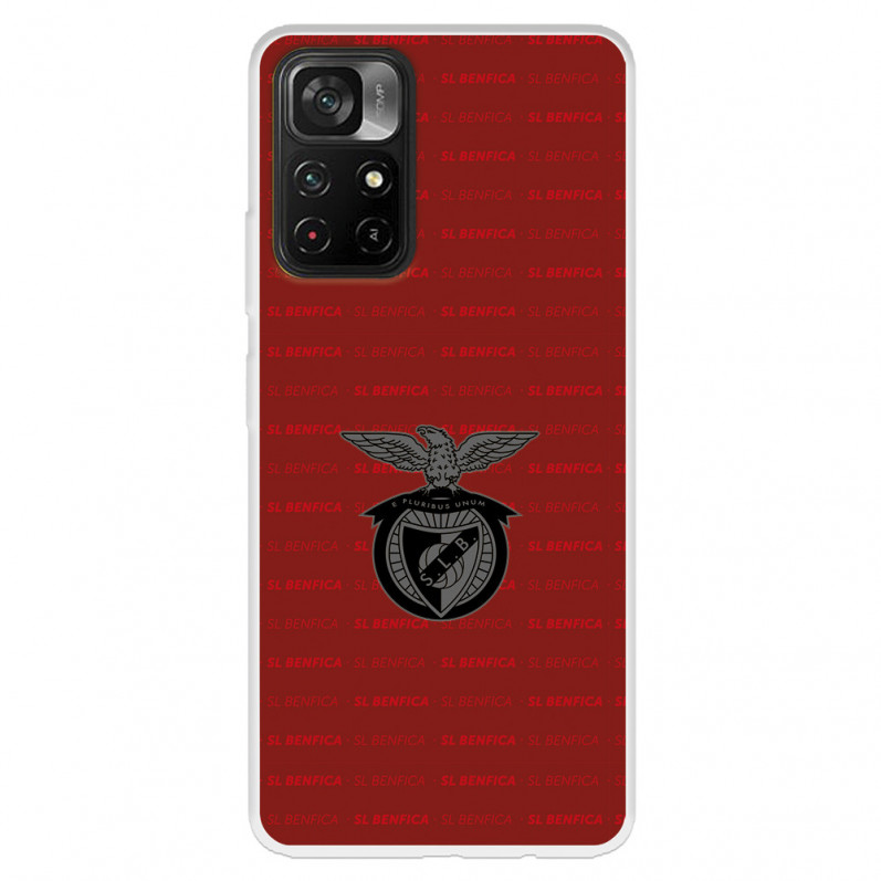 Funda para Xiaomi Poco M4 Pro 5G del Escudo Fondo Granate  - Licencia Oficial Benfica