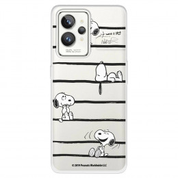 Funda para Realme GT 2 Pro Oficial de Peanuts Snoopy rayas - Snoopy