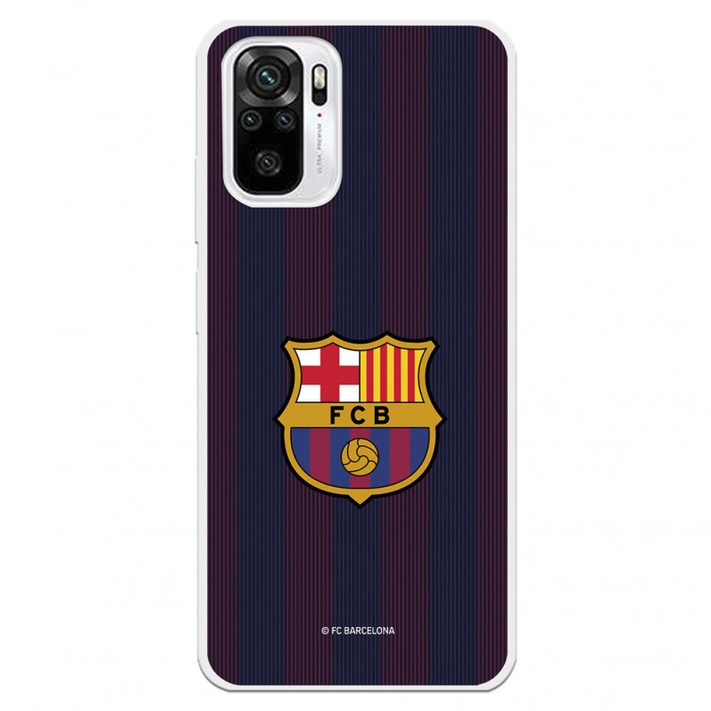 Xiaomi Barcelona Redmi Note 10 Barcelona Blaugrana Stripes Case for - Oficiální licence FC Barcelona