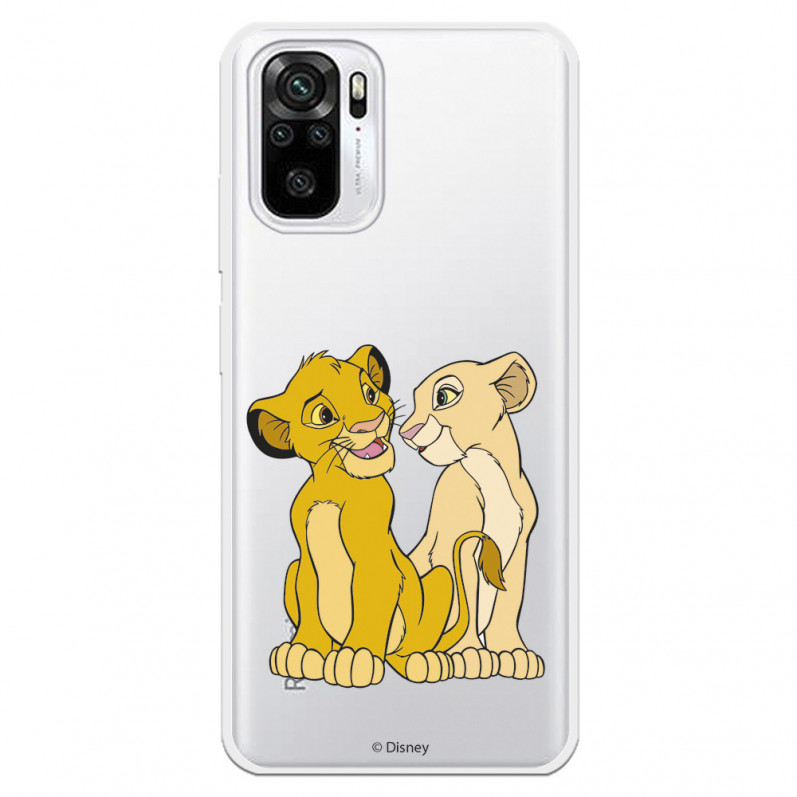 Xiaomi Pouzdro Disney Simba a Nala Silhouette pro Redmi Note 10 Oficiální silueta Disney Simba a Nala - Lví král