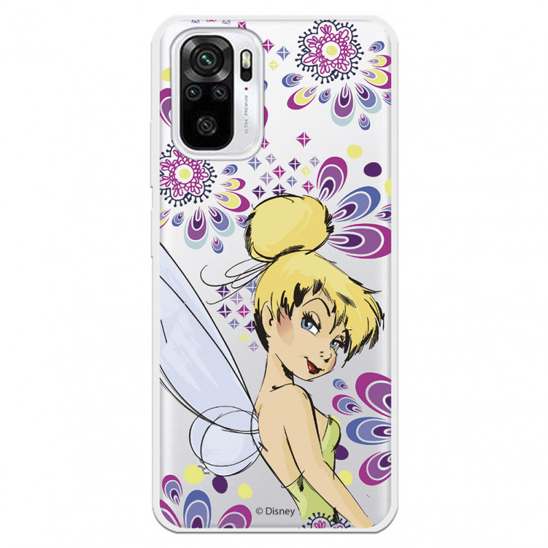 Xiaomi Pouzdro pro Redmi Note 10 Official Disney Tinkerbell Flowers - Peter Pan