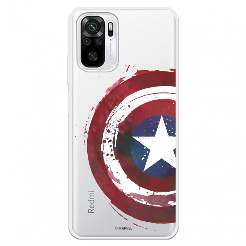 Xiaomi Pouzdro pro Redmi Note 10 Official Marvel Captain America Transparent Shield - Marvel