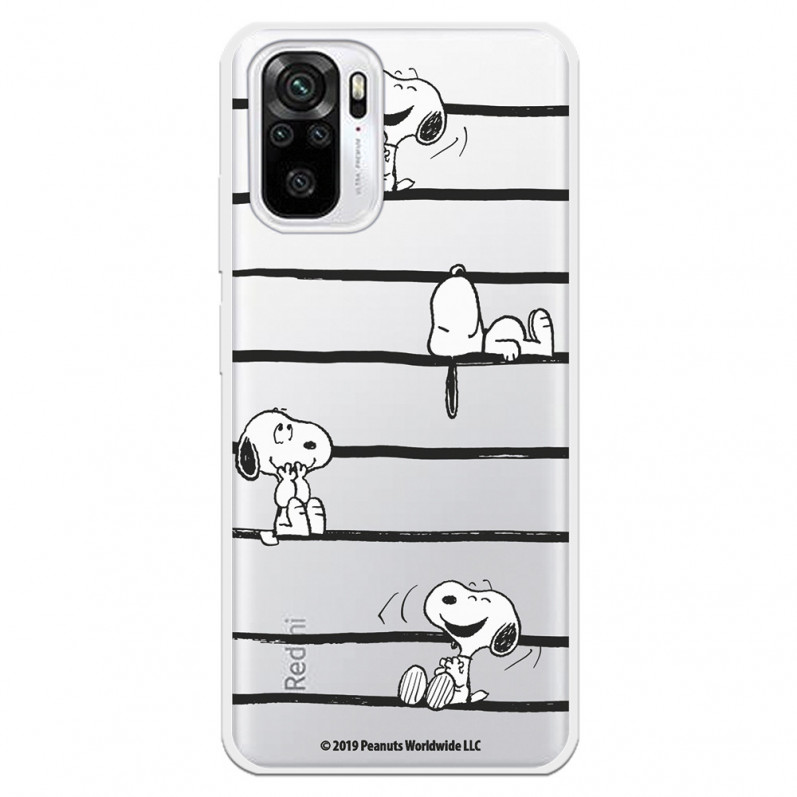 Xiaomi Pouzdro pro Redmi Note 10 Official Peanuts Snoopy Stripes - Snoopy