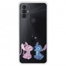 Funda para TCL 30 SE Oficial de Disney Angel & Stitch Beso - Lilo & Stitch