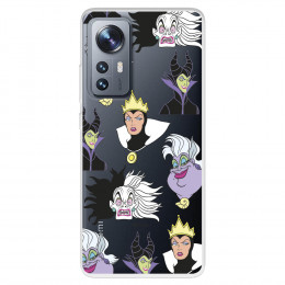 Funda para Xiaomi 12 Pro Oficial de Disney Villanas Patrón - Villanas Disney