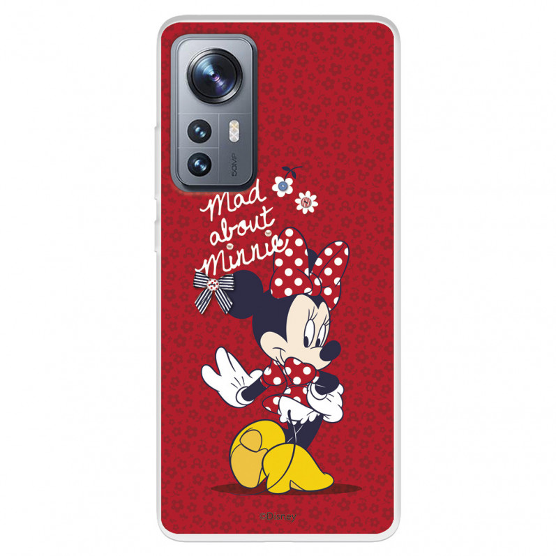 Funda para Xiaomi 12 Pro Oficial de Disney Minnie Mad About - Clásicos Disney